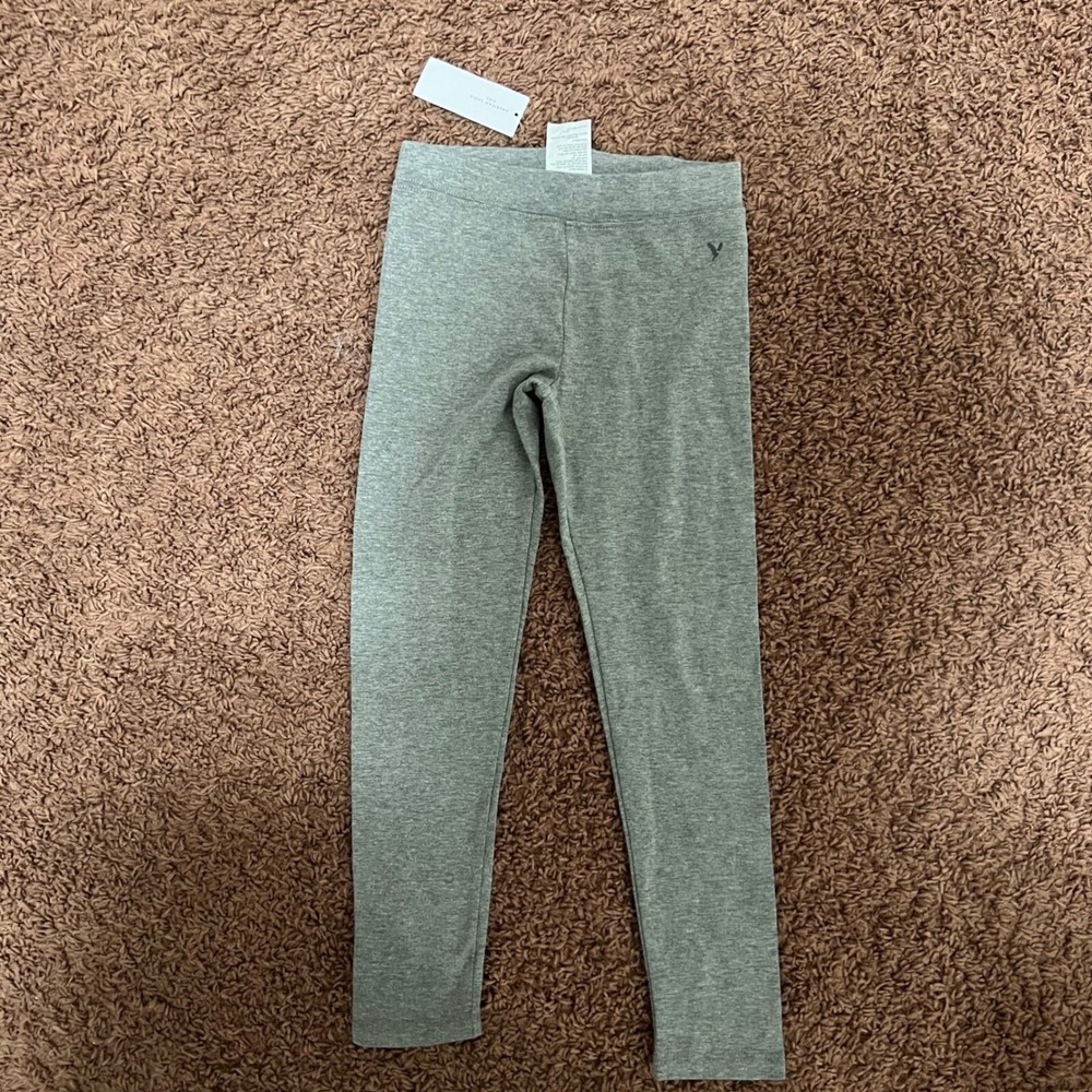 American Eagle Kids Gray Leggings Soft‎ Stretch Casual Everyday Size 6 NWT